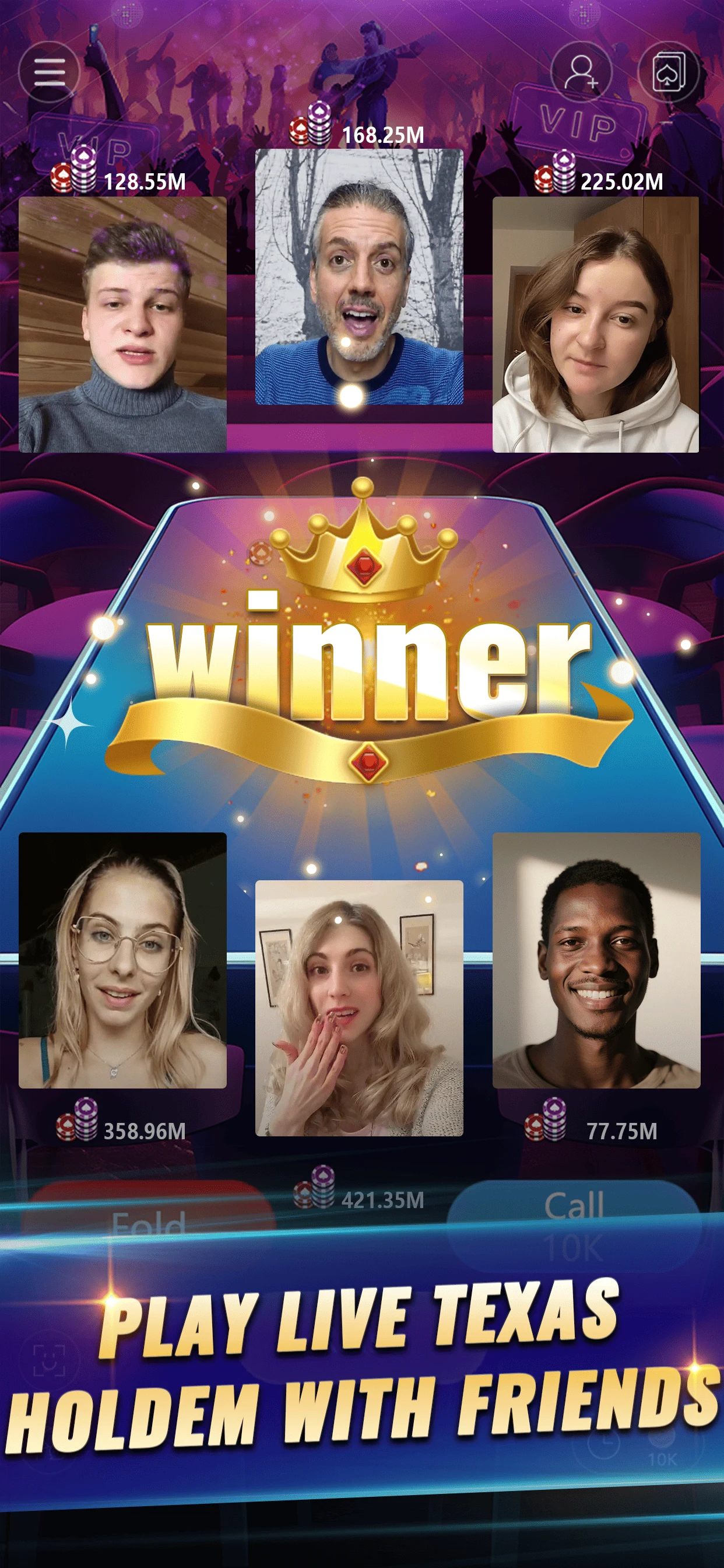 PokerGaga: Texas Holdem Live screenshot